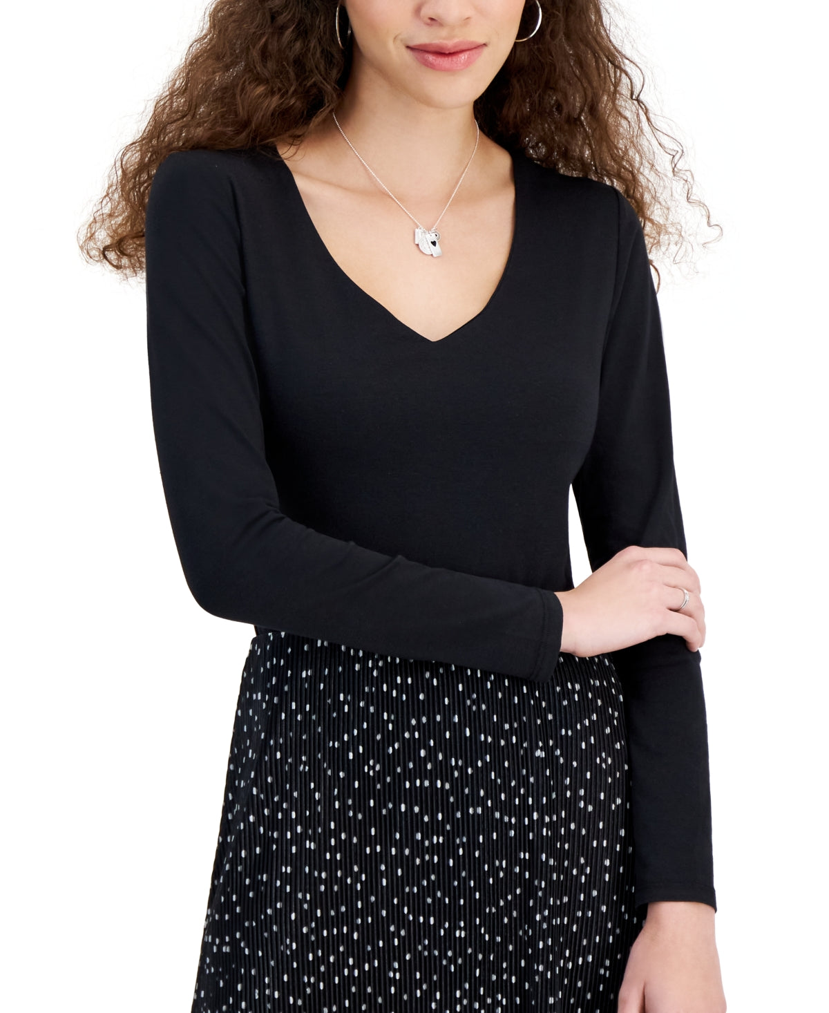 Derek Heart Size XL Black Bodysuit