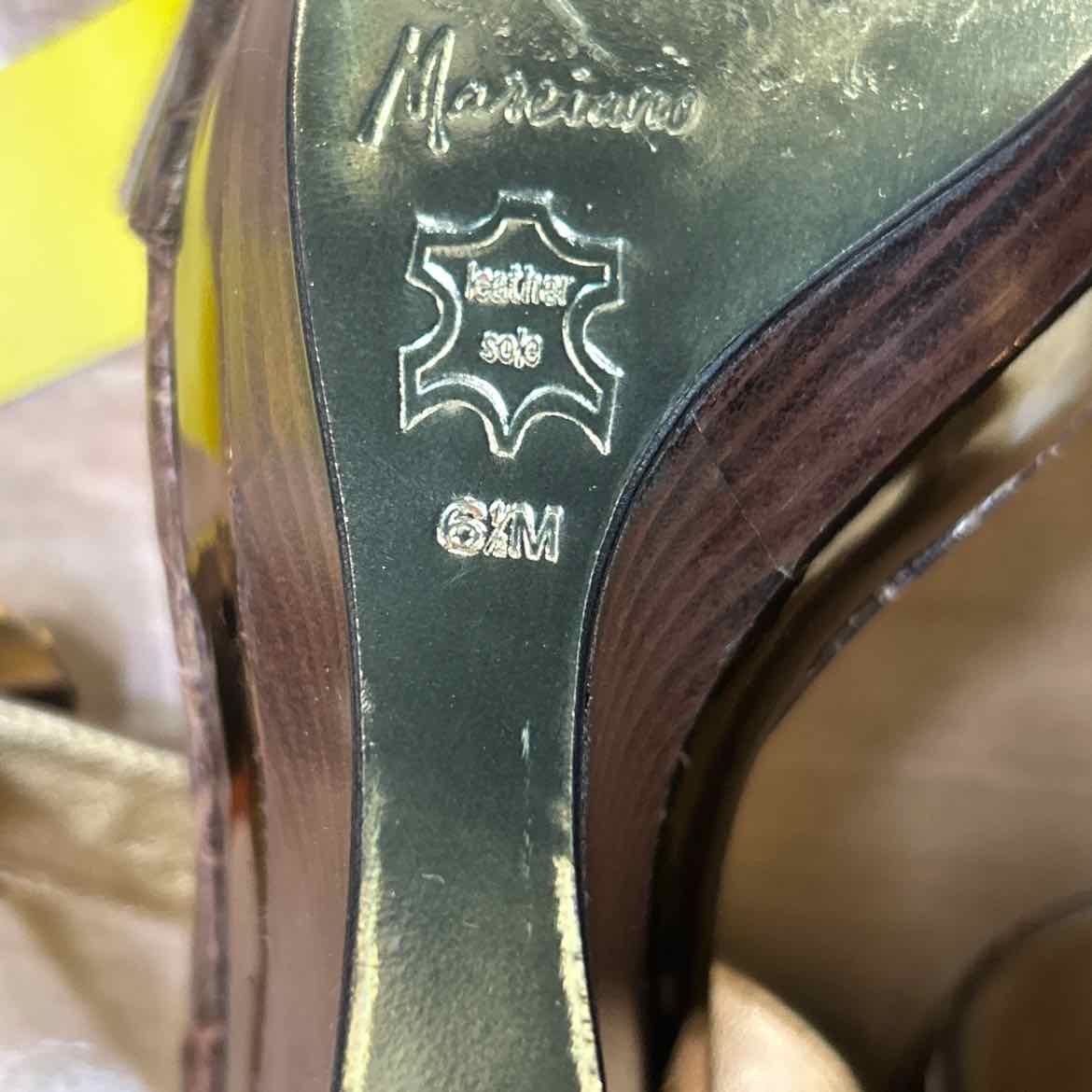 Marciano Size 6 Brown Preloved Wedges