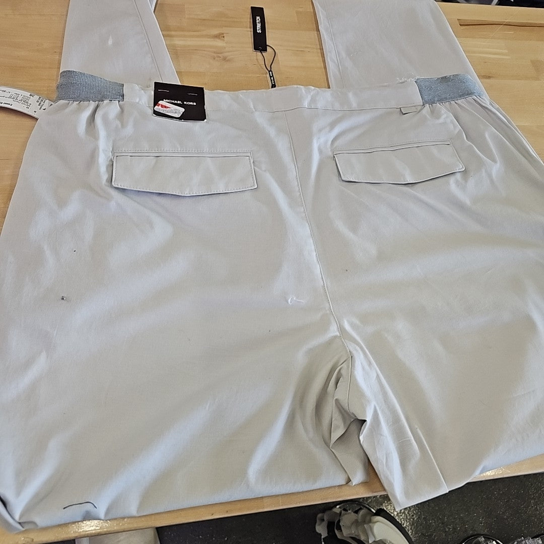 Michael Kors Men's Pleated Elastic Waistband Pants