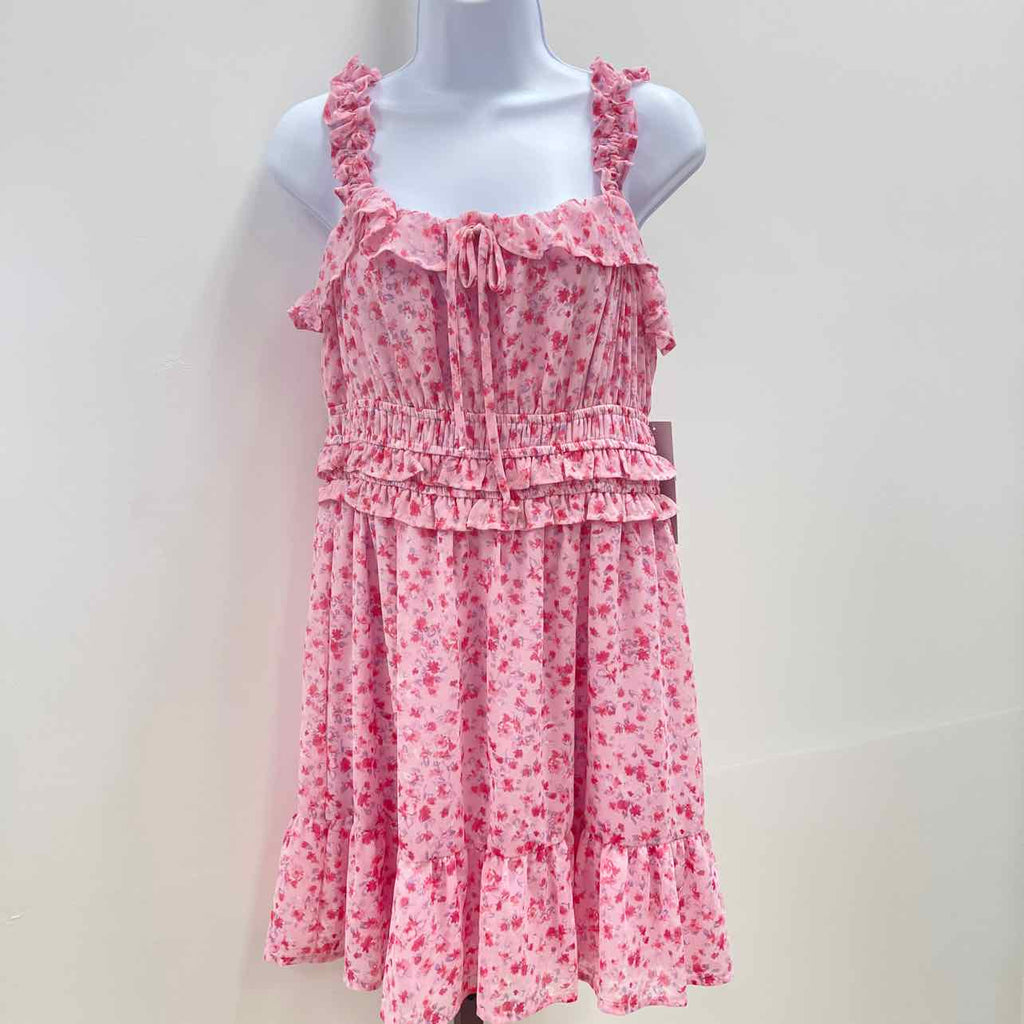 kingston grey Size XL Square-Neck Ruffle-Strap Mini Dress - Tender Touch Ditsy