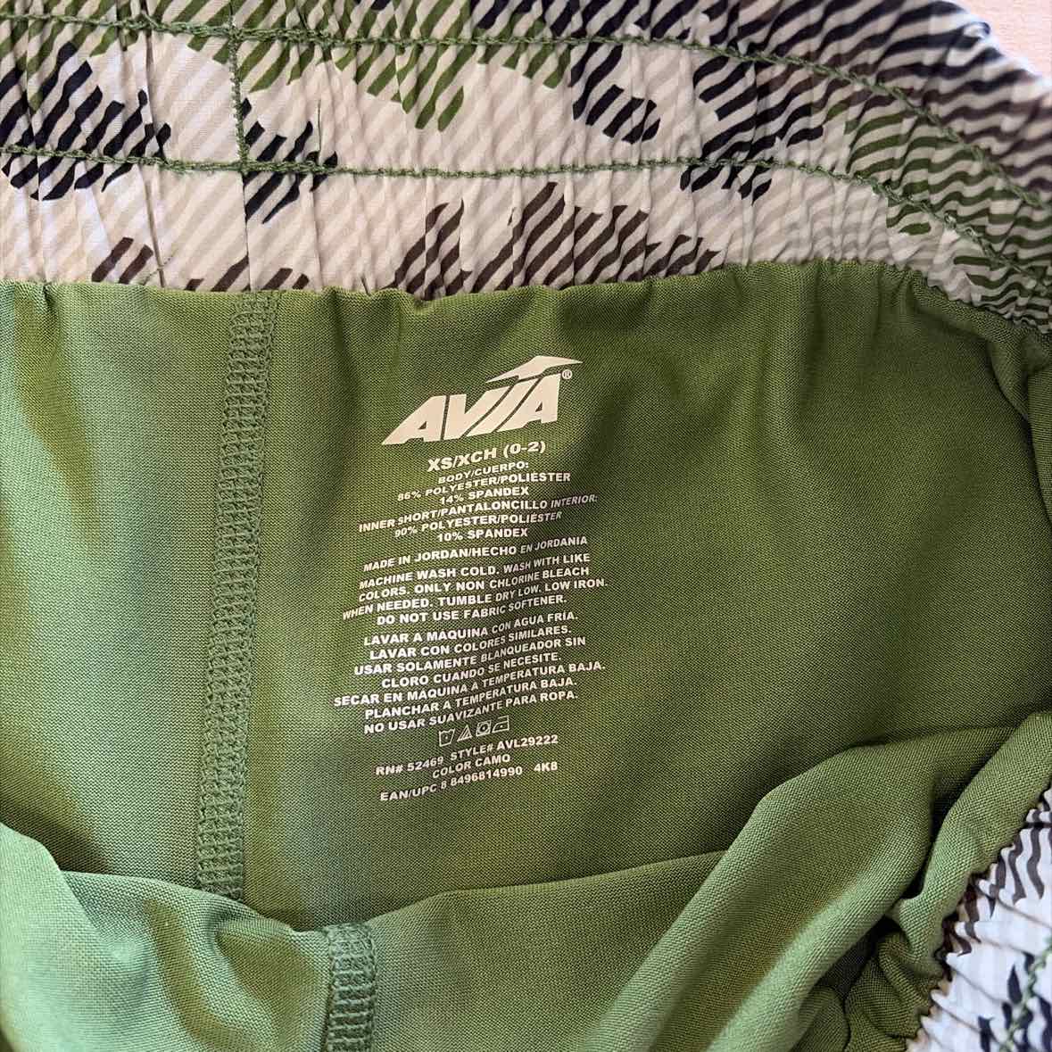 Avia Size XS Green Preloved Athletic Shorts