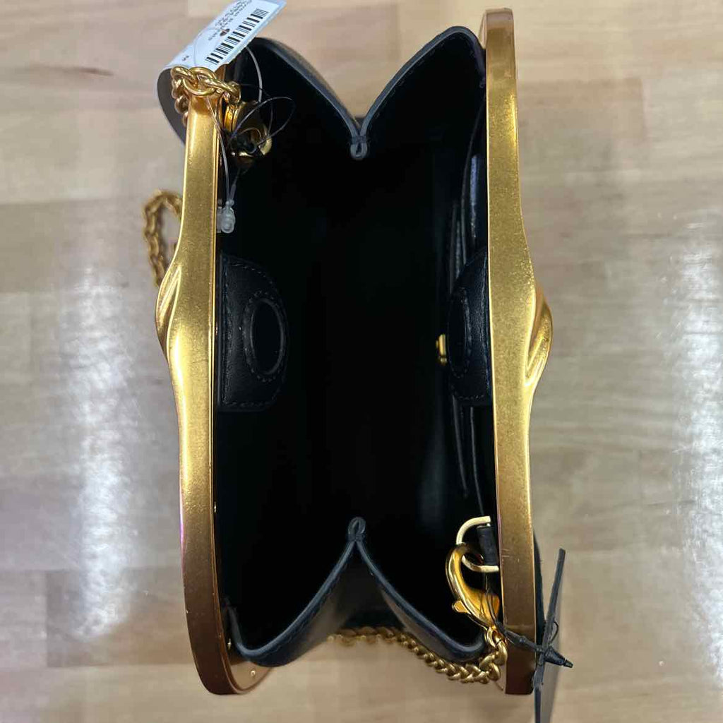 Donna Karan New York Lawrence Chain Clutch - Black/gold