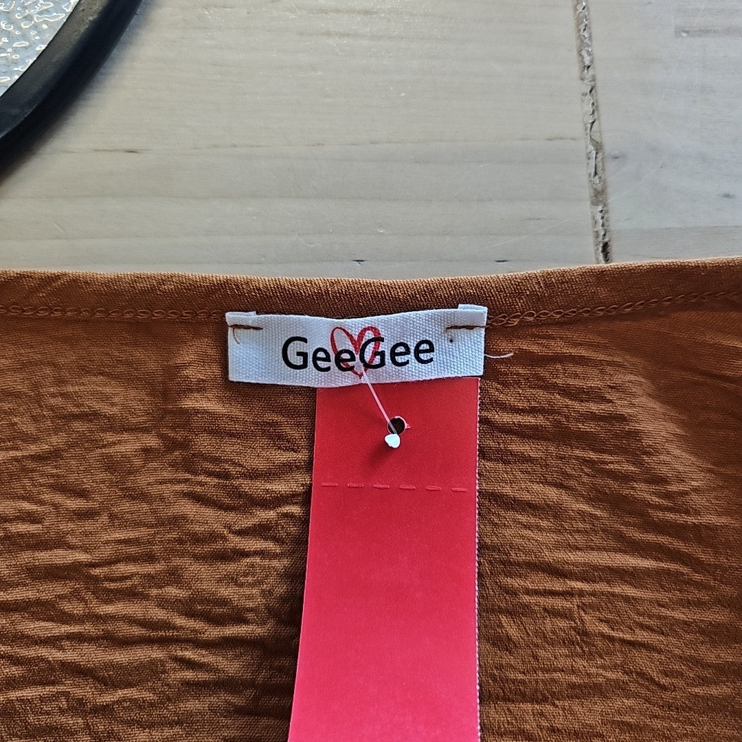 GeeGee Size S Orange Preloved Blouse