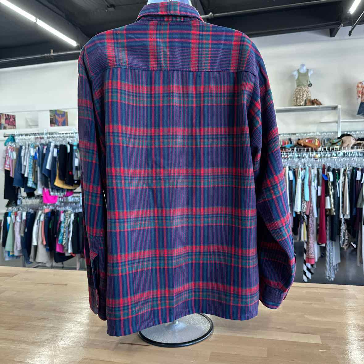 Campus Heritage Size L Red & Green flannel