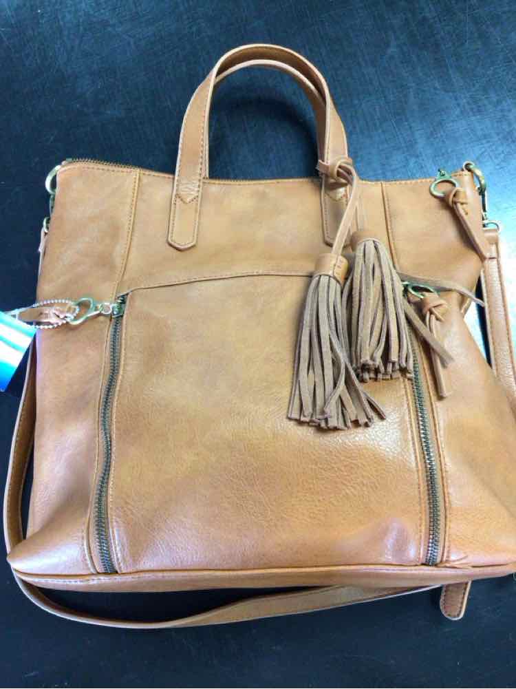 Street Level Chestnut Tote Handbag