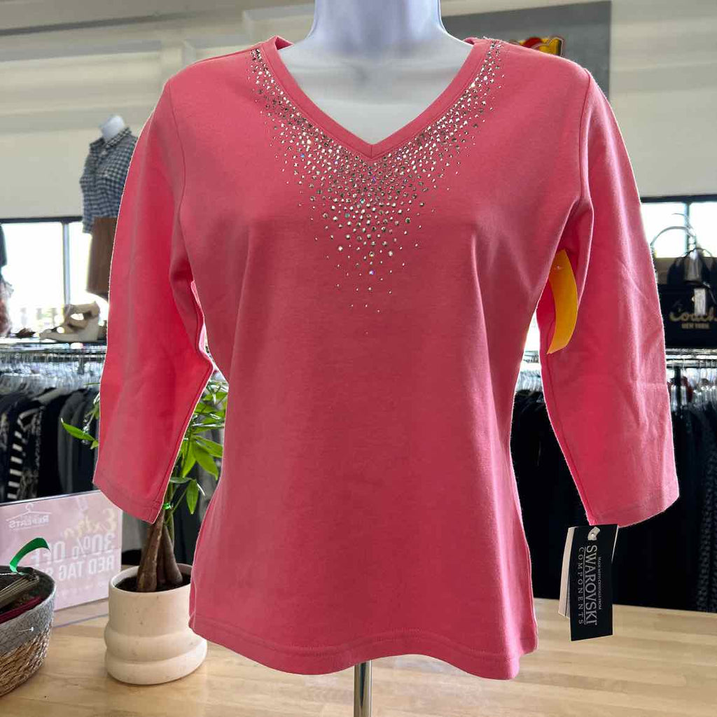 Christine Alexander Size S Pink Long Sleeve