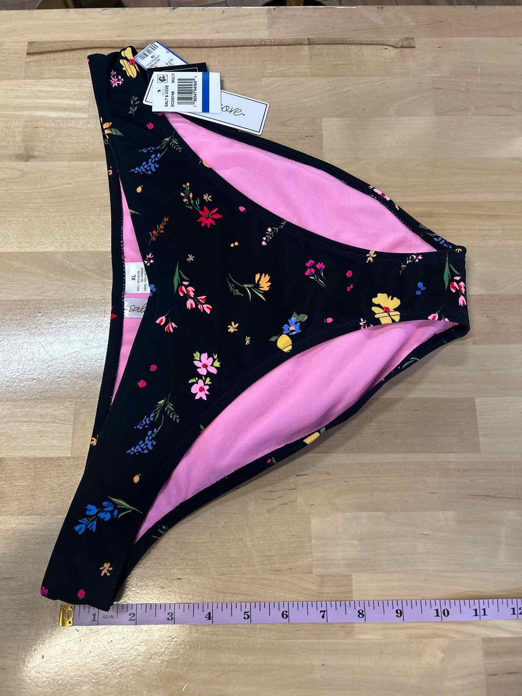 Salt + Cove Size XL Floral-Print V-Front Hipster Bottoms