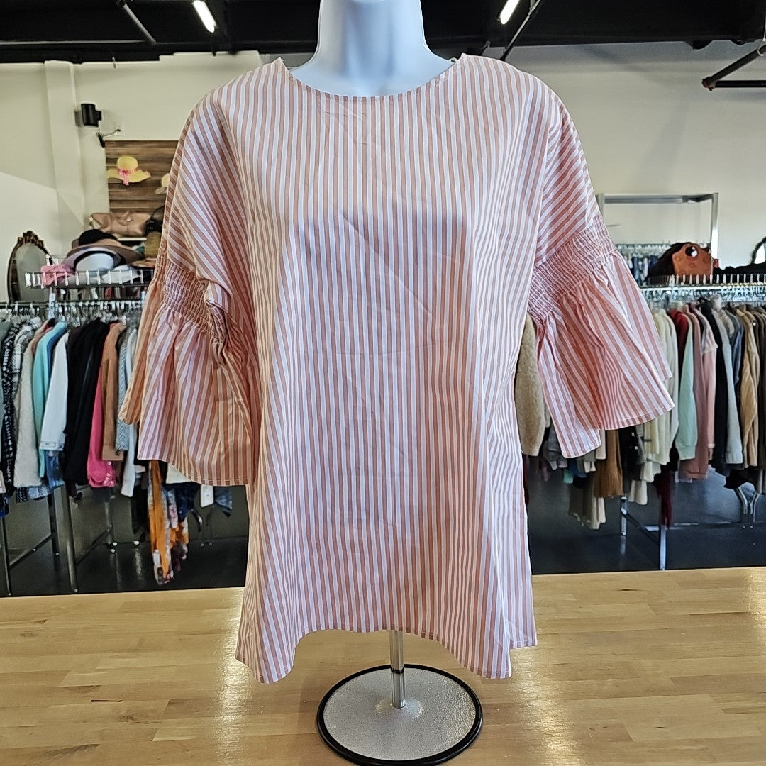 Como Blu Size PS White & Pink Blouse