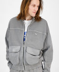 Cotton-terry Sweatshirt with Topstitched Seams