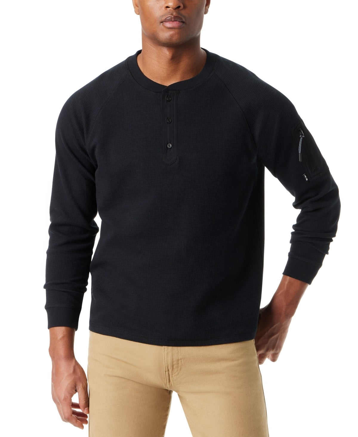 Bass Outdoor Size L Black MENS Long Sleeve Shirt