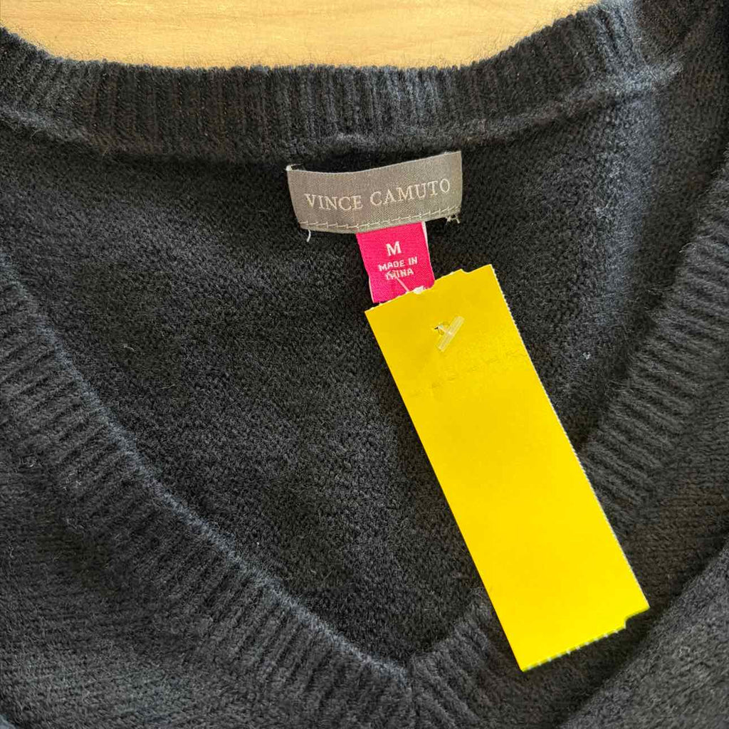 Vince Camuto Size M Black Sweater