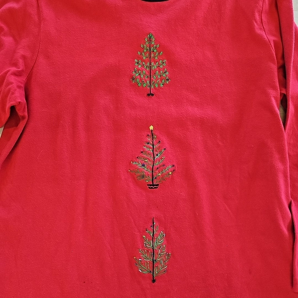 Susan Betro Size 1X Red Longsleeve