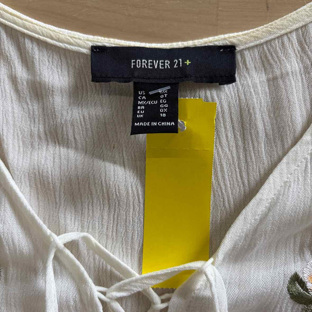 Forever 21 Size ox White Blouse