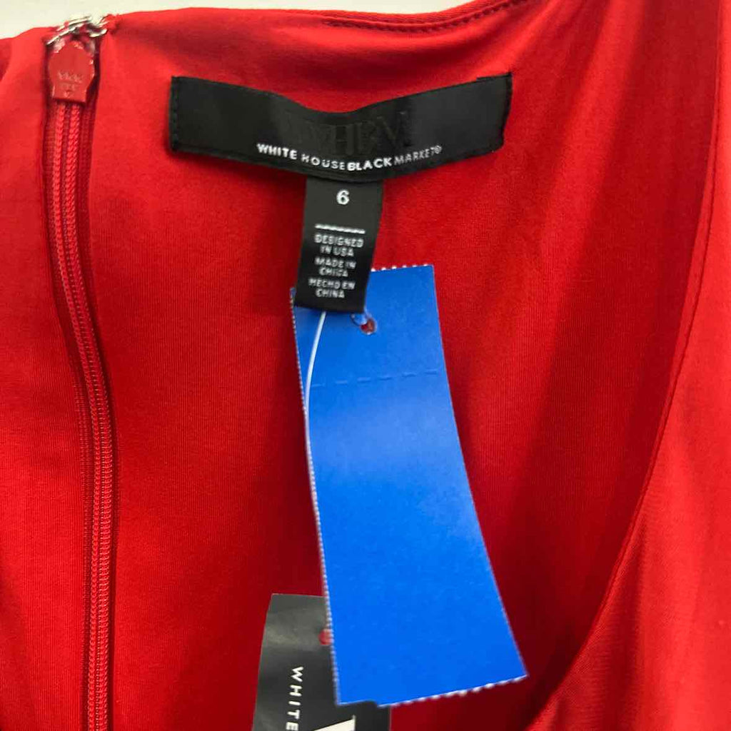 White House Black Market Size 6 Red Dress