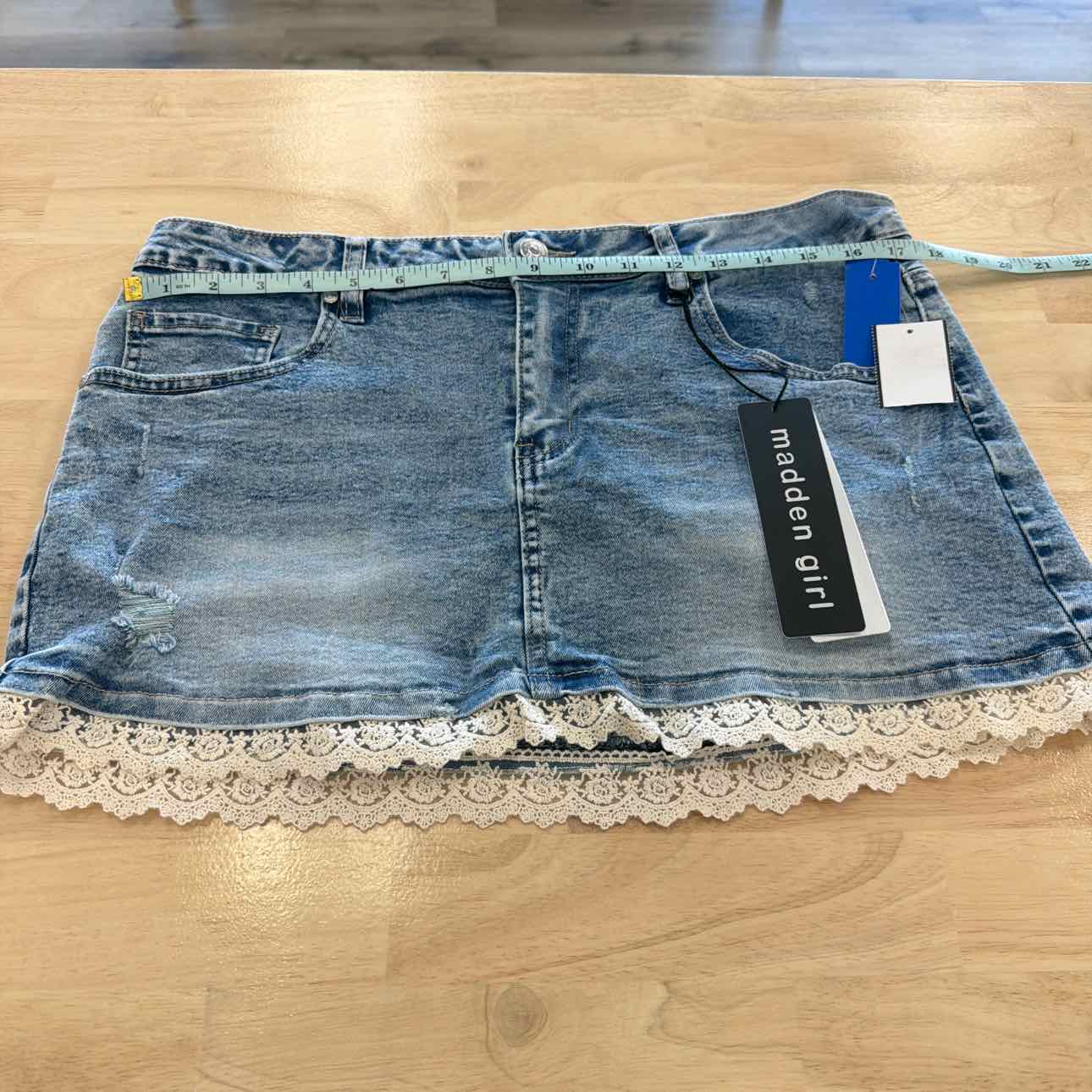Madden Girl Size L Blue New Skirt