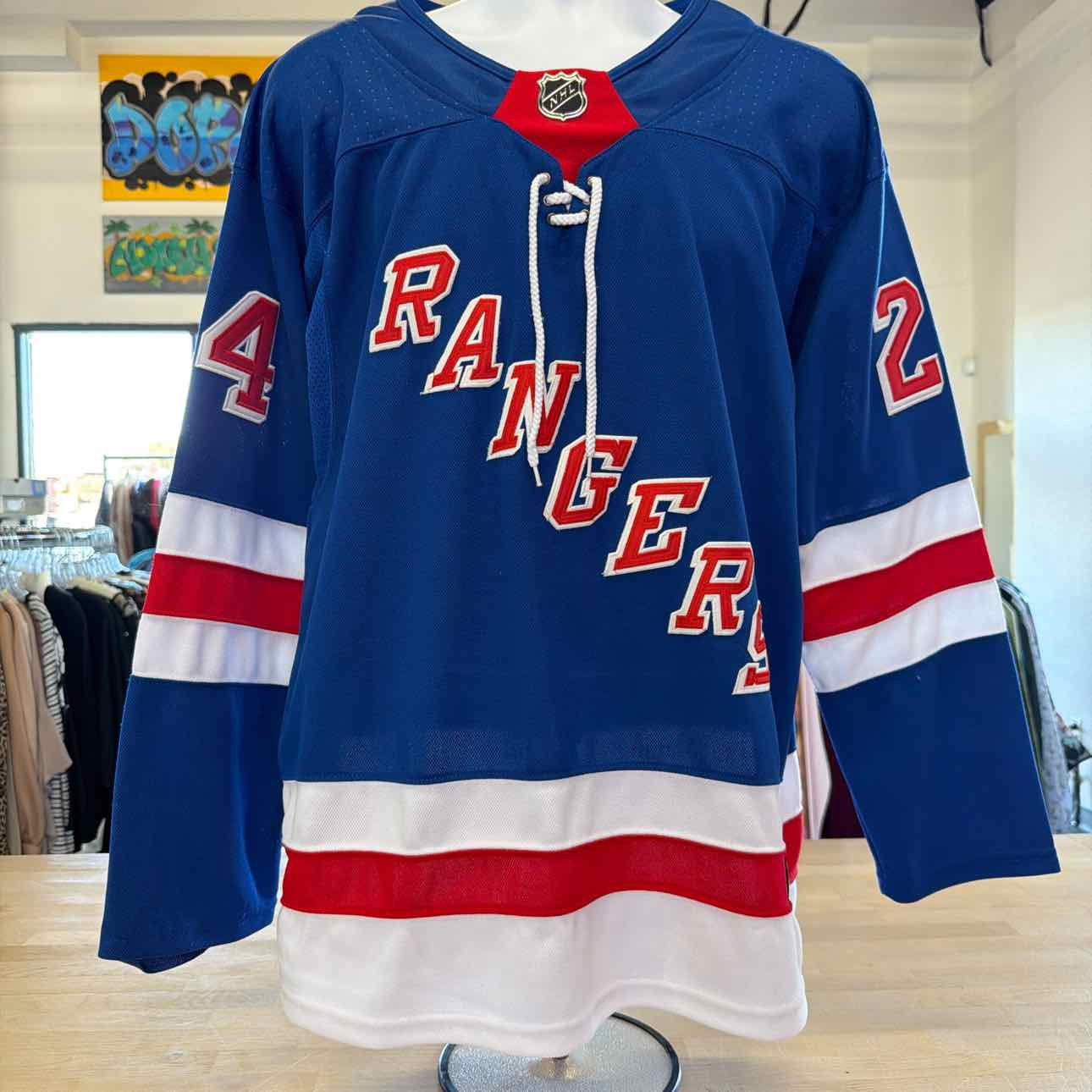 Adidas Size 46 Blue Red Jersey