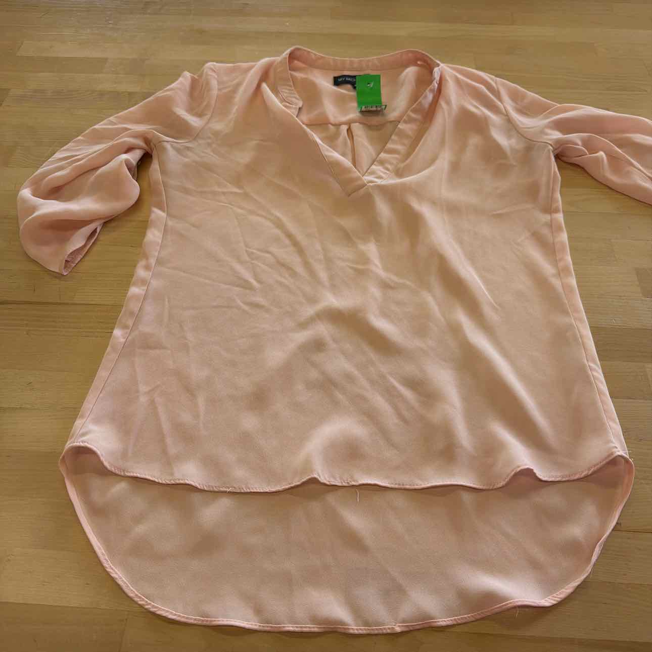My Michelle Size XS Pink Sheer Preloved Blouse LS
