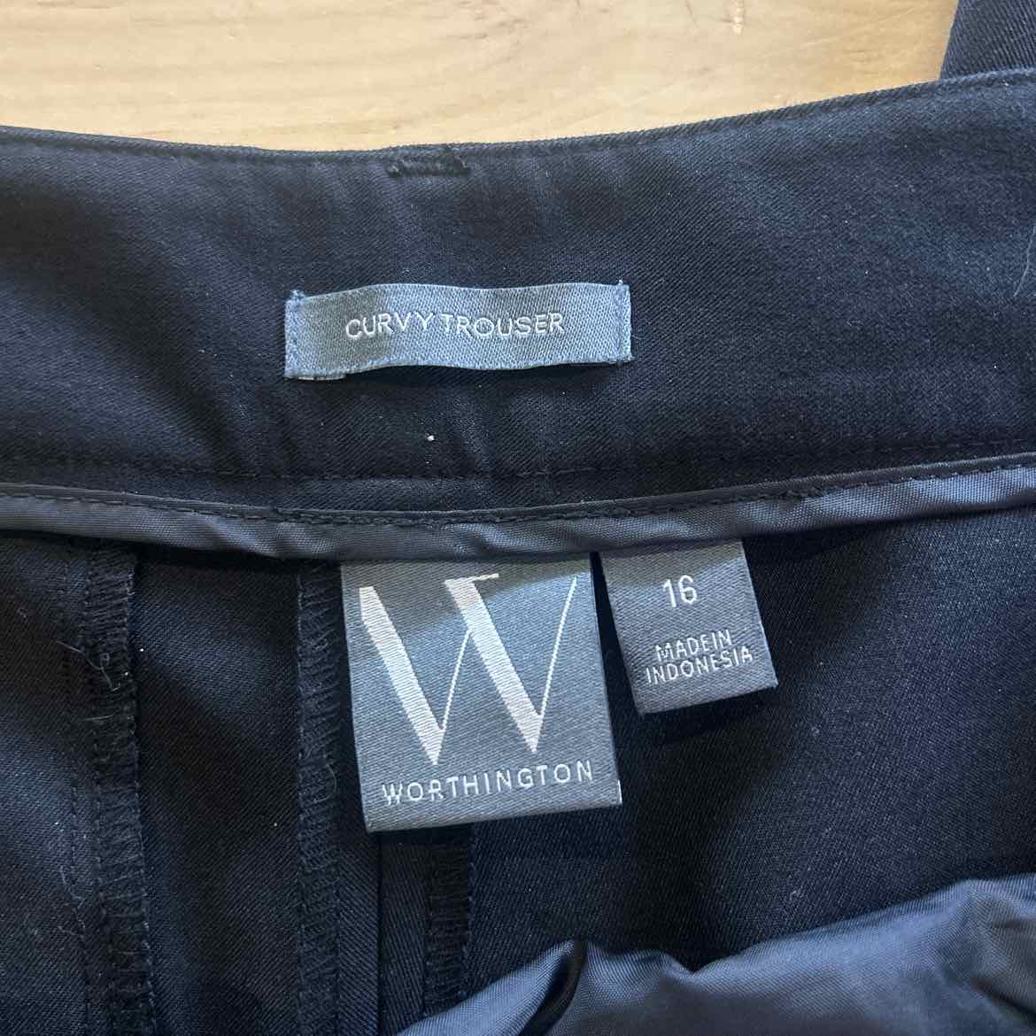 Worthington Size 16 Black Preloved Pants