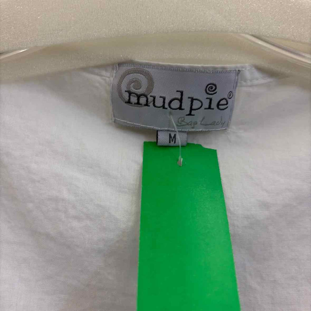 Mudpie Size M White Preloved Coverup