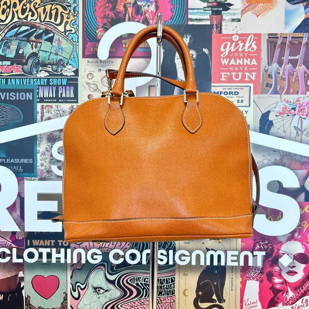 Dooney & Bourke Brown Leather Preloved Handbag