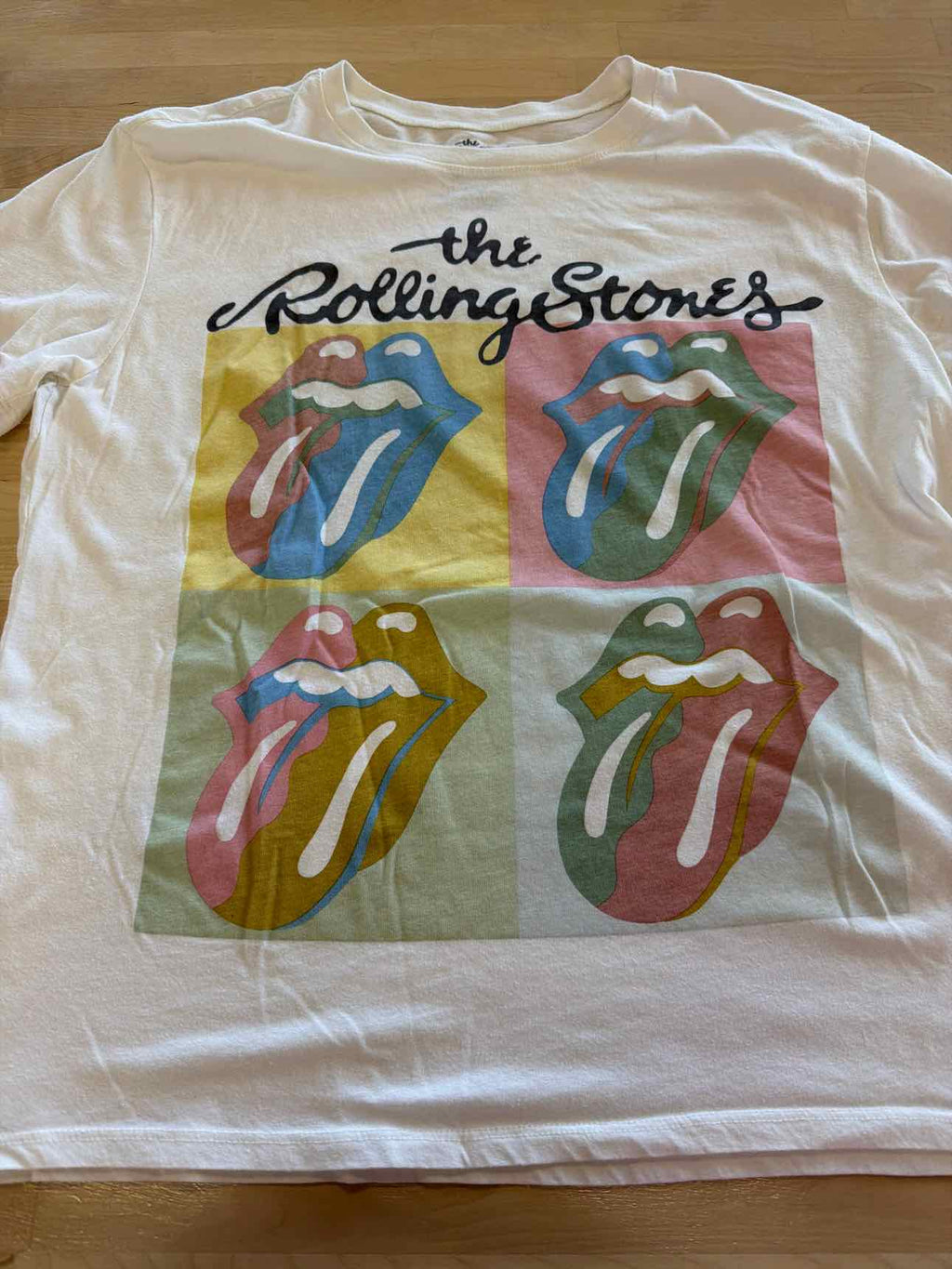 The Rolling Stones Size L White T-shirt