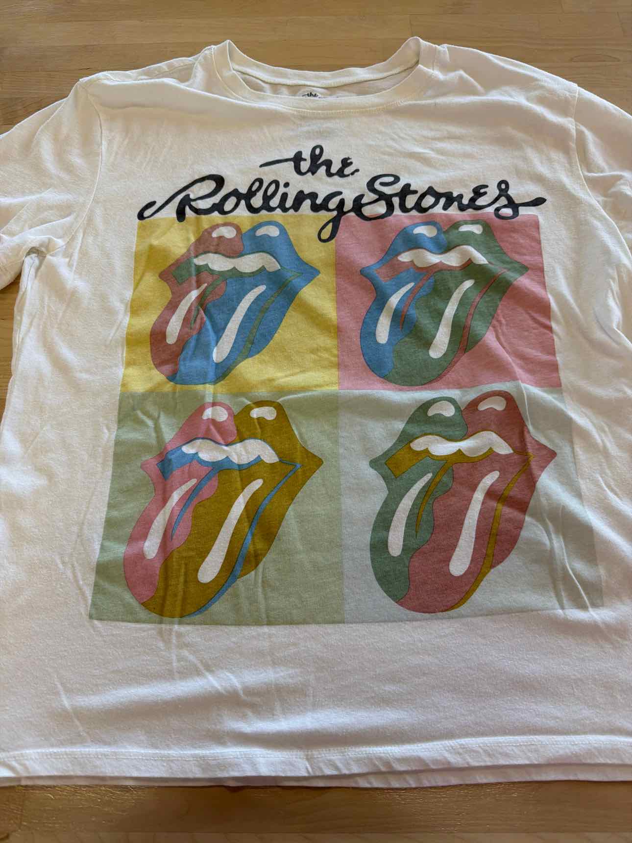 The Rolling Stones Size L White T-shirt