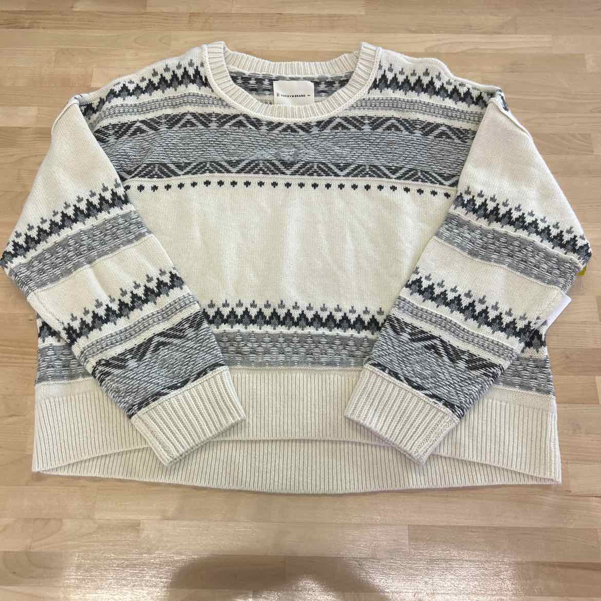 Lucky Brand Size XXL White Sweater
