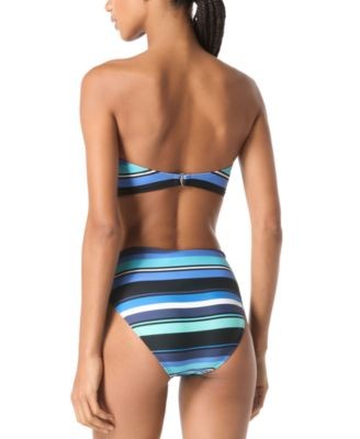 Michael Michael Kors Womens Bandeau Ring Bikini Top