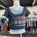 American Eagle Size XS Gray Crop Top