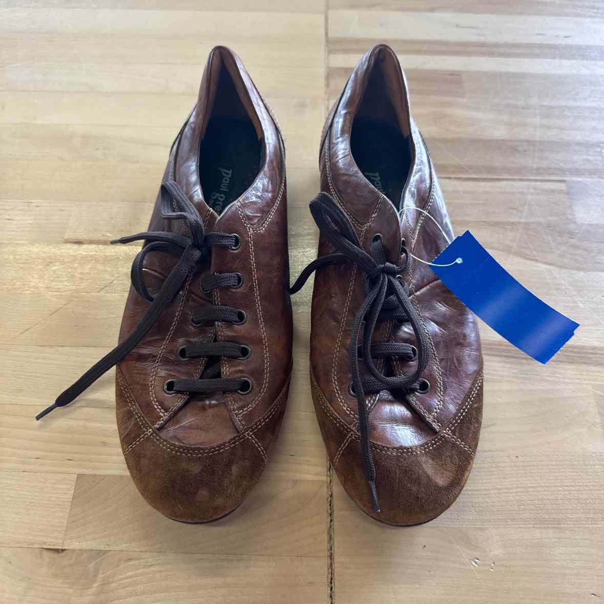 Paul Green Size 6 Brown Leather Preloved Loafers