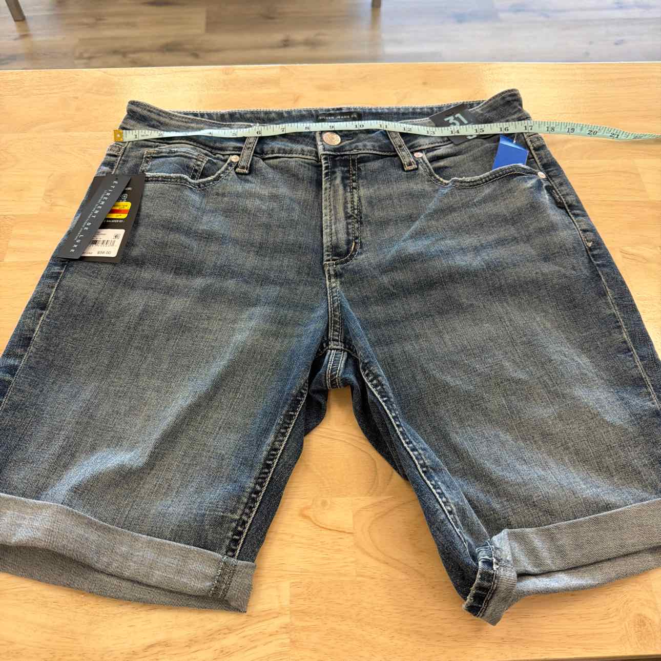 Silver Jean Co. Women Size 9 Blue New Shorts