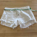 Just USA Women Size L White Preloved Shorts