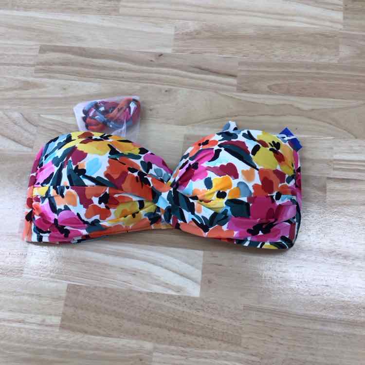 Anne Cole Women's Liz Twisted Bandeau Bikini Top - Multi