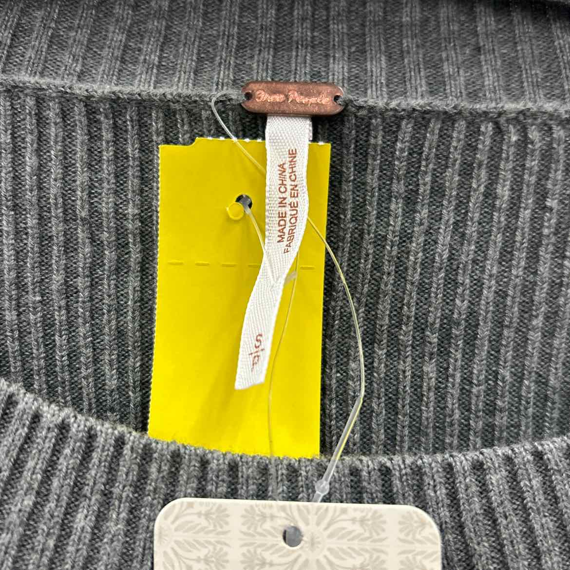Free People Size S Gray New Sweater