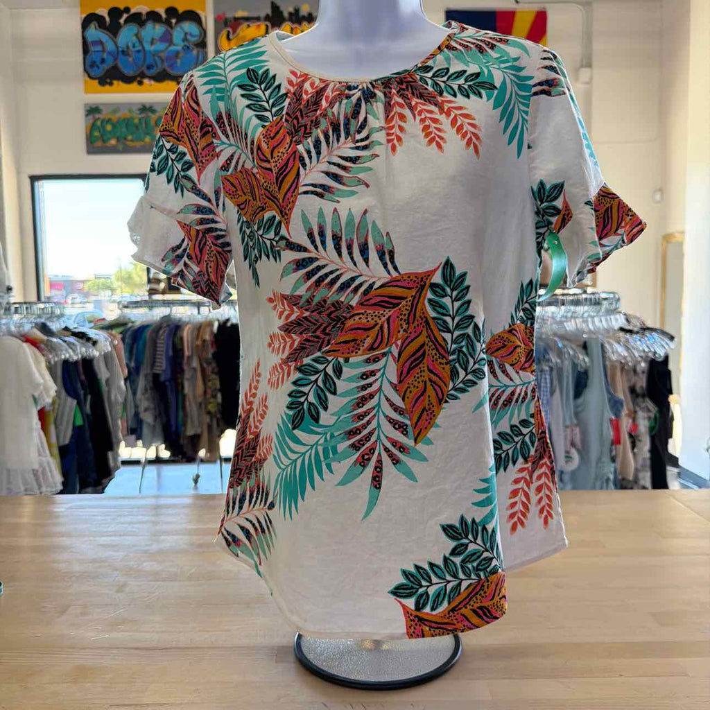 Van Heusen Size M Multi-Color Preloved Blouse SS