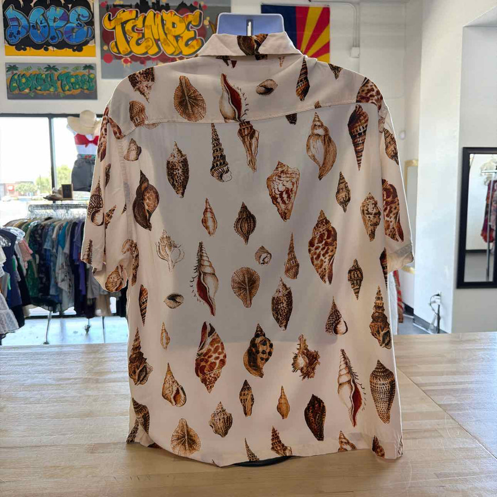 H&M Size XL Tan Preloved MENS Button Down Shirt