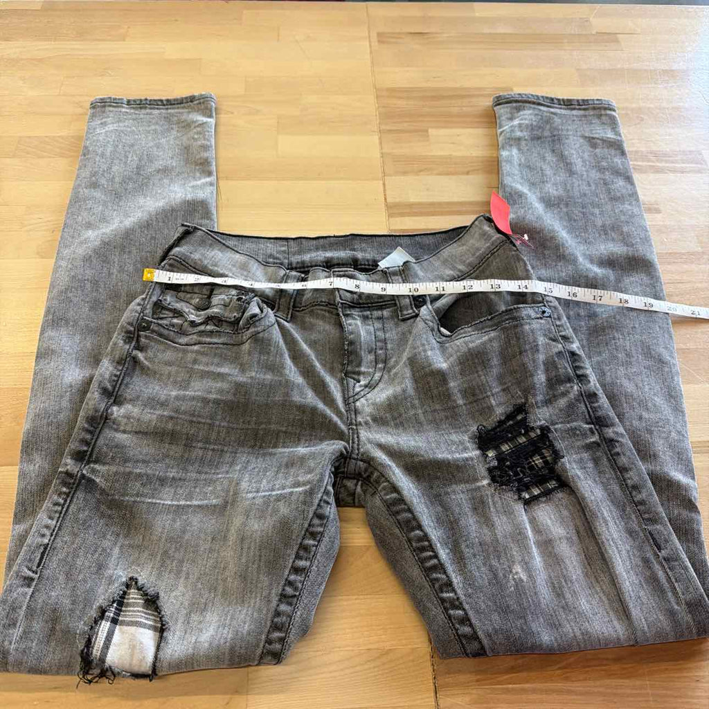 True Religion Size 28 Gray Preloved Jeans