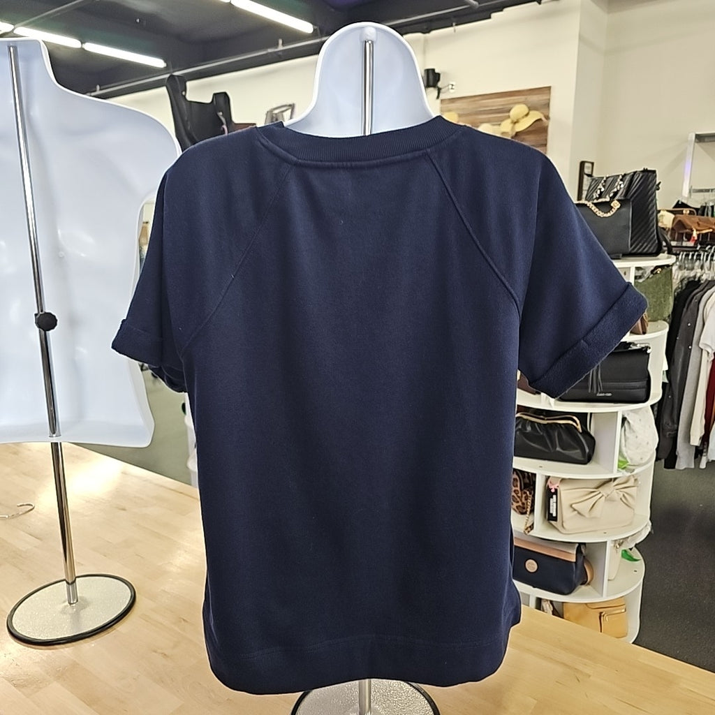 Lou & Grey Size XS Blue Preloved T-Shirt LS
