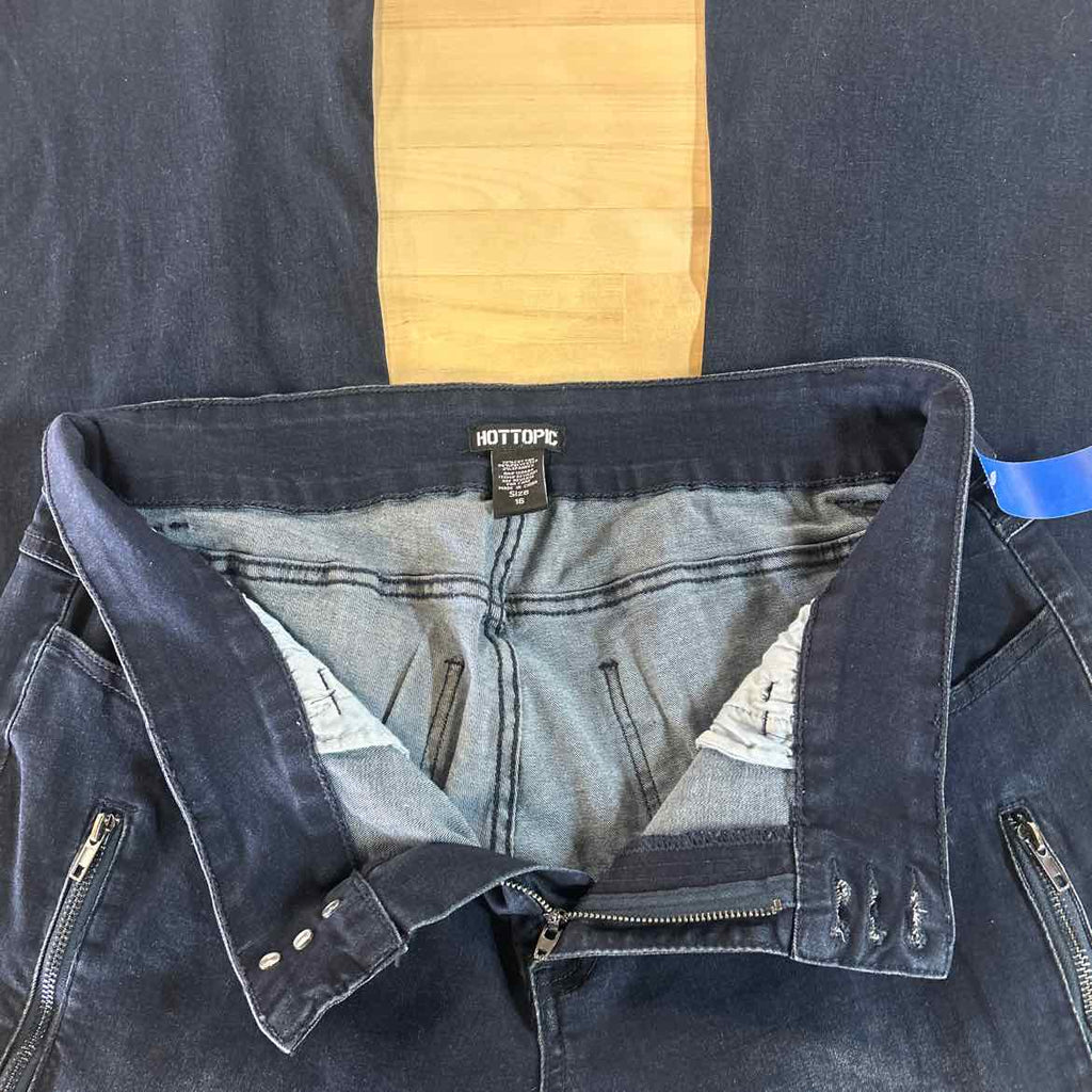 Hot Topic Size 16 Blue Denim Preloved Jeans