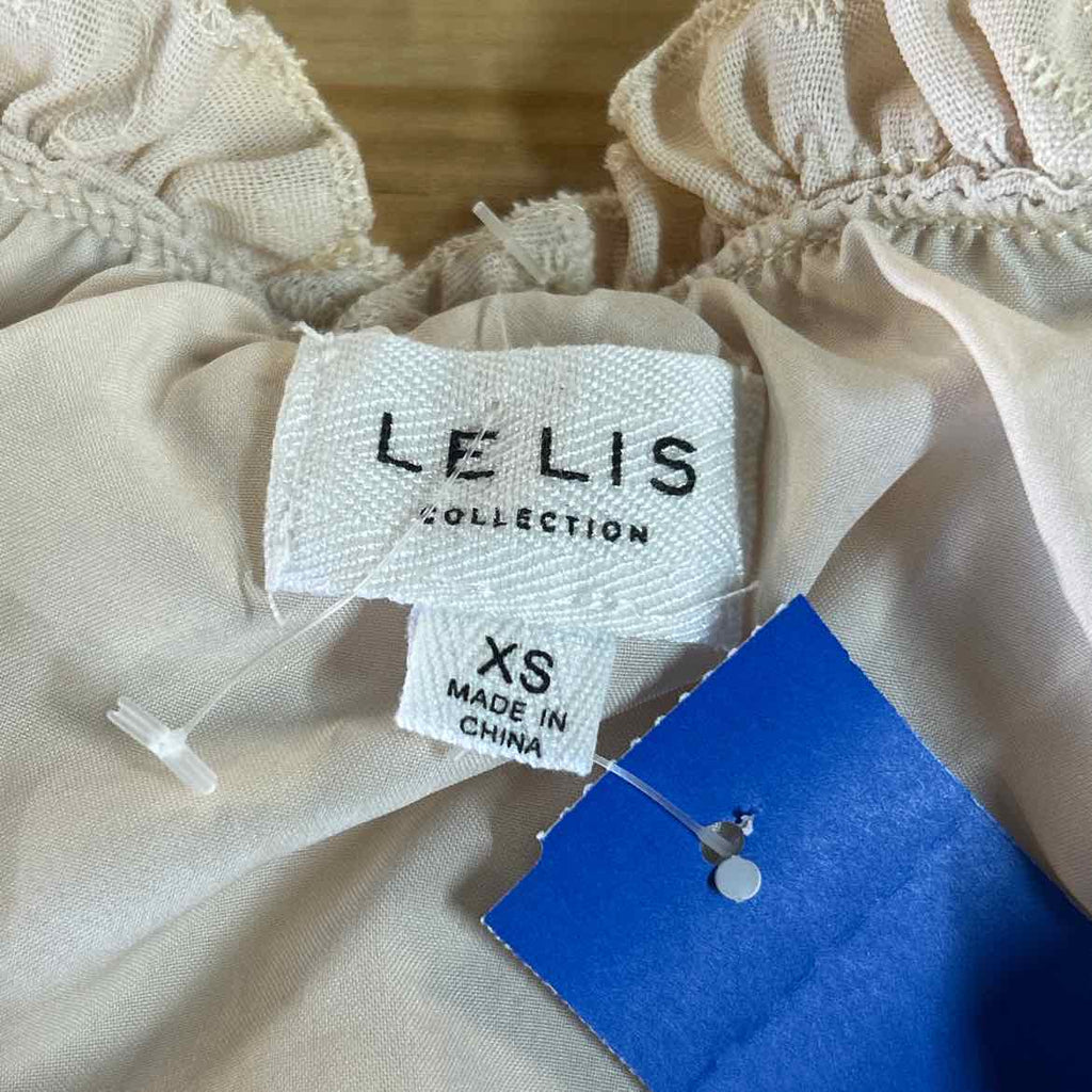 Le Lis Size XS Beige Preloved Blouse SS