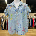 Kenneth Cole Size PL Blue Preloved Button Down SS