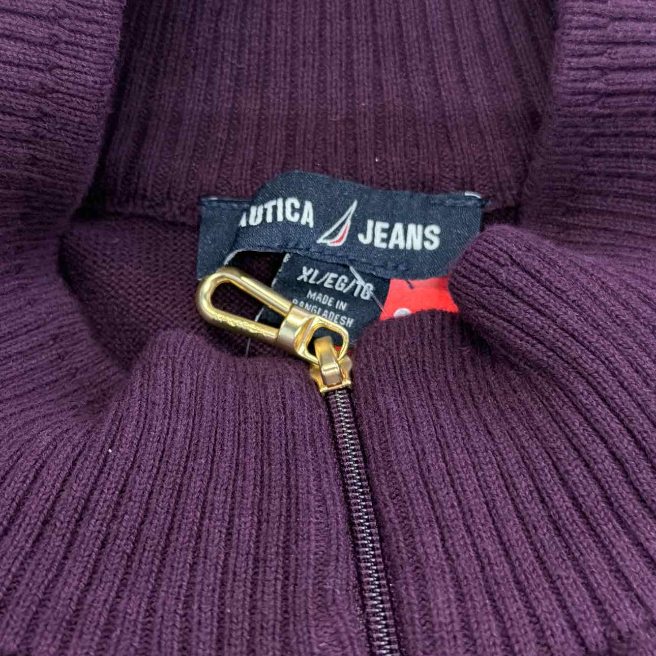 Nautica Size XL Purple New Sweater