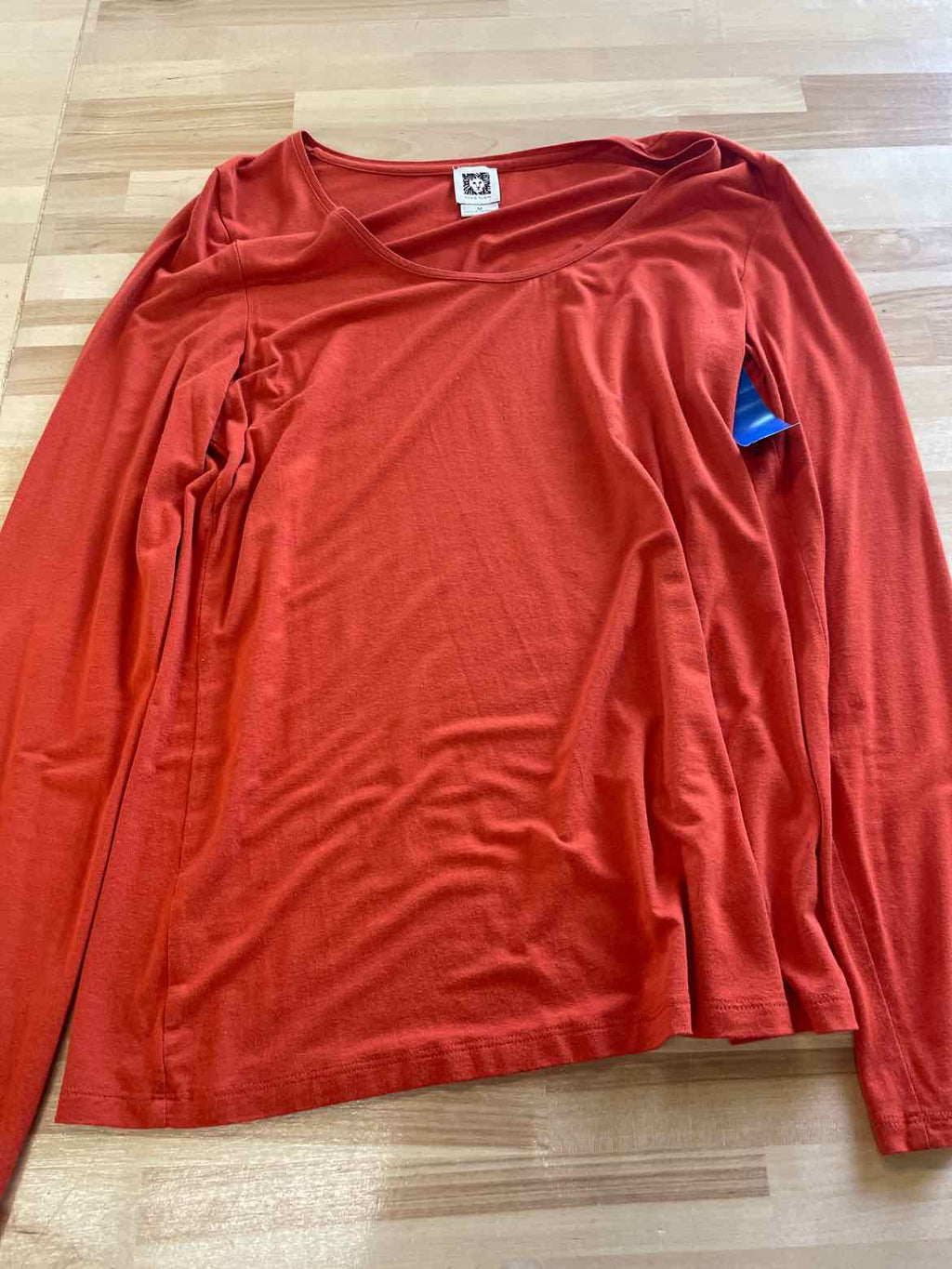 Anne Klein Size M Orange Long Sleeve