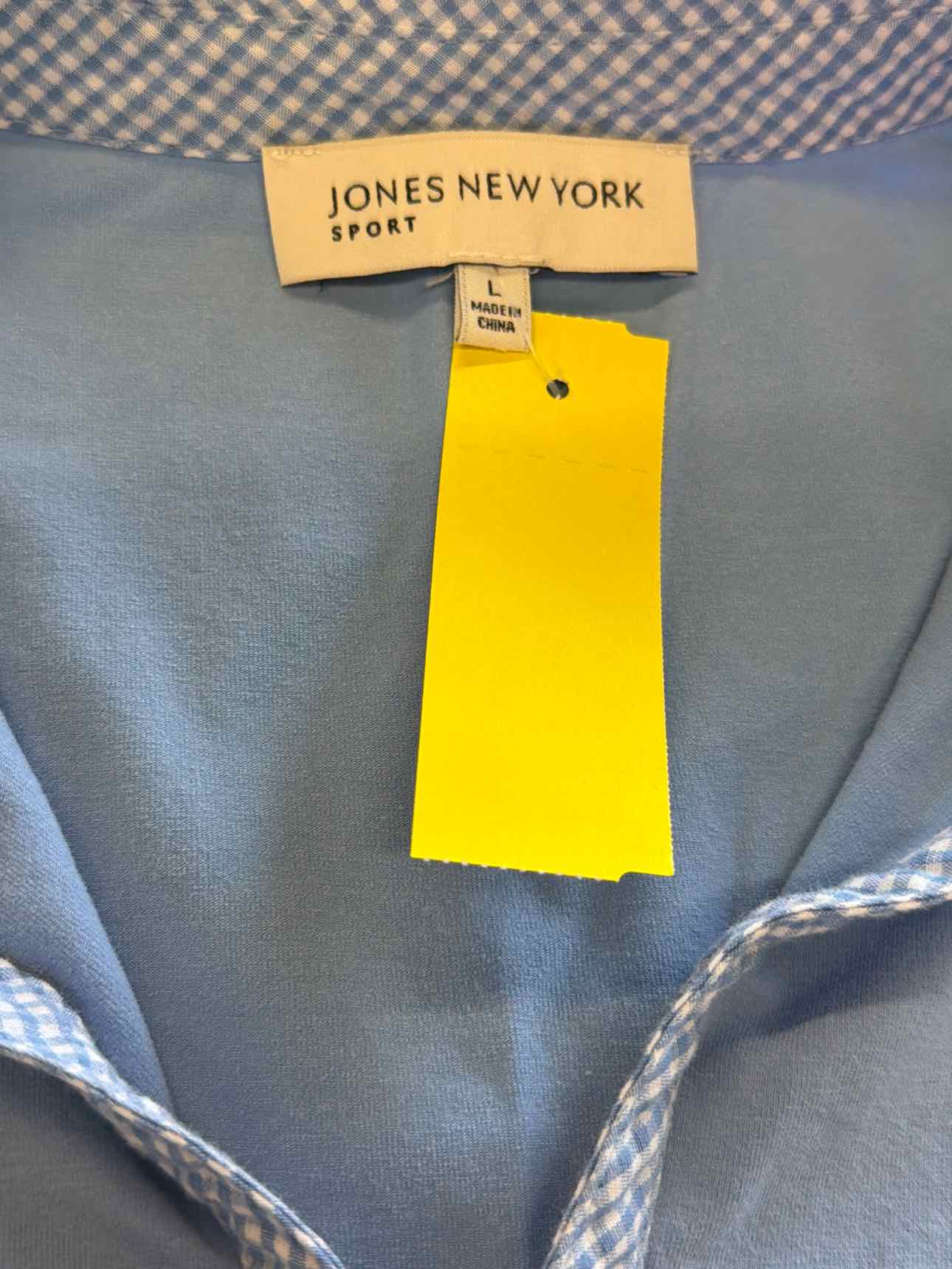 Jones New York Size L Blue Polo