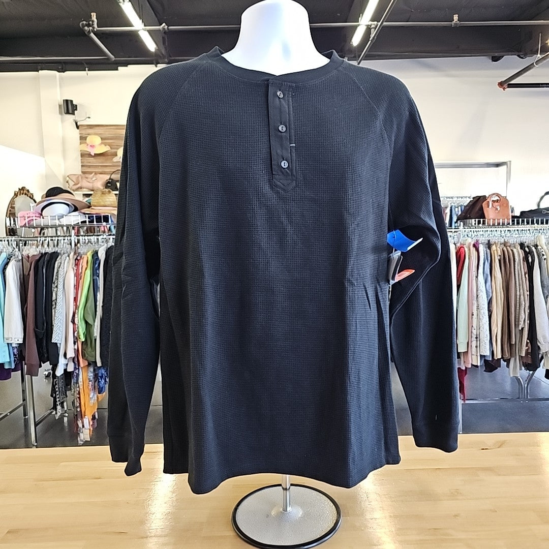Bass Outdoor Size M Black MENS Long Sleeve Shirt
