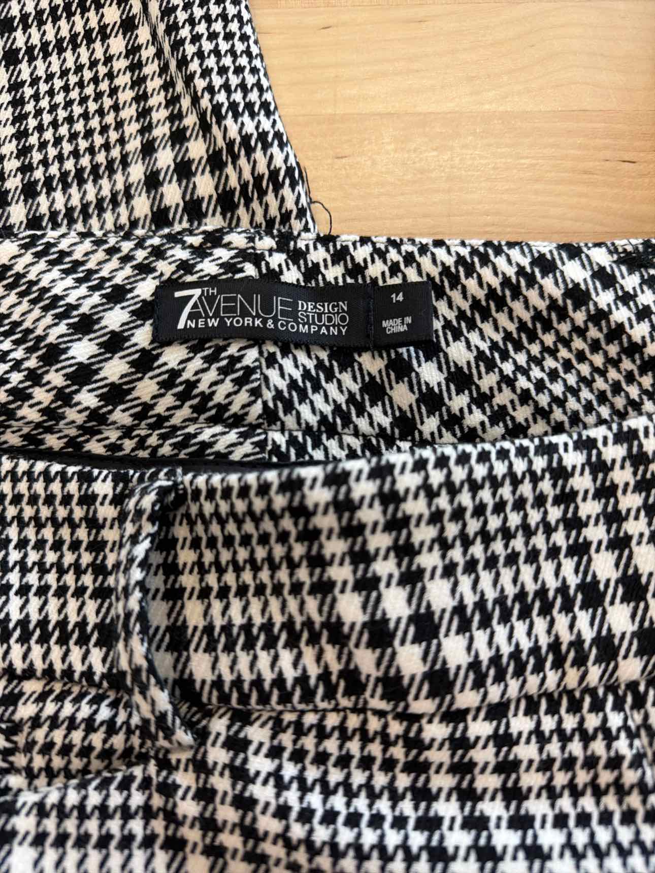 7th avenue Size 14 BLACK & WHITE 2 pc Dress Set