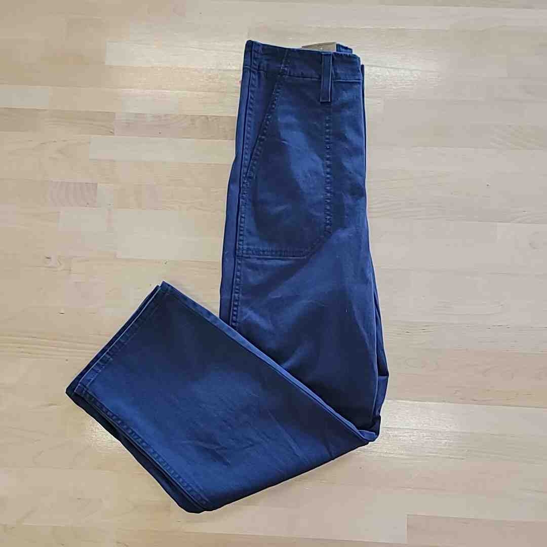 Levi's Size 24 Blue Surplus High Rise Straight-Leg Pants NWT