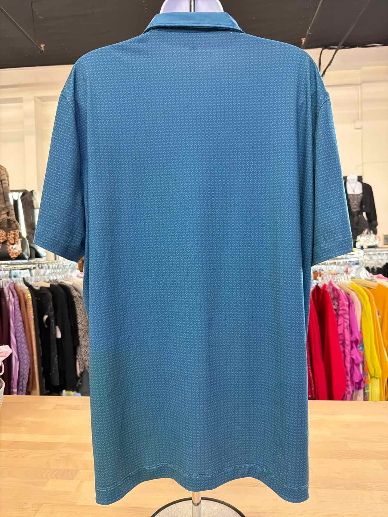 Grayson & Dunn Size L Blue MENS Polo