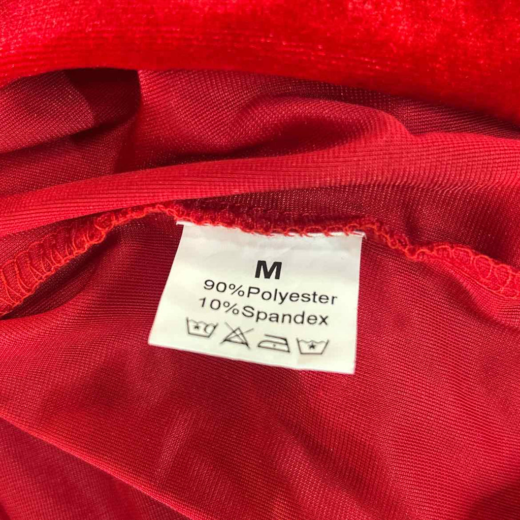 Vidussa Size M Red & white Velvet Shirt