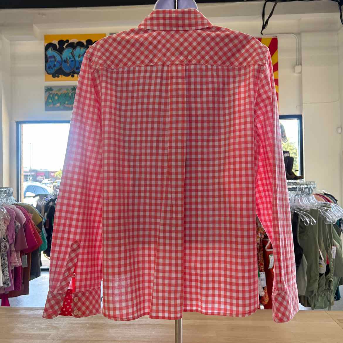 Talbots Size XLP Red Preloved Button Down LS